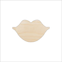 Lips Wood Craft Shape - Laser Cut Baltic Birch Unfinished DIY Wood Art Supplies PPL97 - The Wood Shape Store
