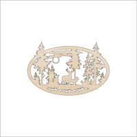Deer Wood Craft Shape - Laser Cut Baltic Birch Unfinished DIY Wood Art Supplies DER47 - The Wood Shape Store