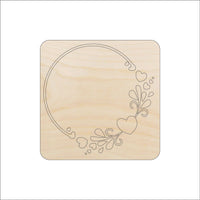 Flower Wood Craft Shape - Laser Cut Baltic Birch Unfinished DIY Wood Art Supplies FLR98 - The Wood Shape Store