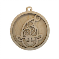 Elf 3D Laser Cut Ornament – Baltic Birch Wood Craft Supplies | DIY Wood Ornament Kit XM7 - The Wood Shape Store