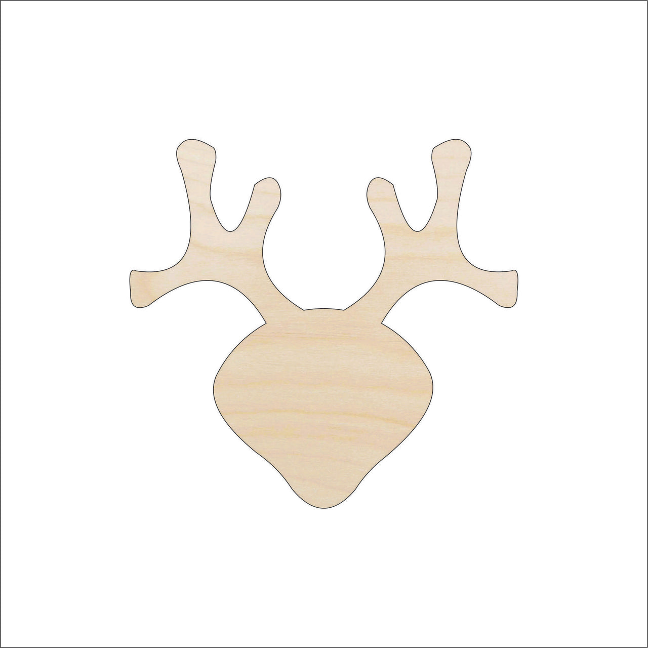 Deer Wood Craft Shape - Laser Cut Baltic Birch Unfinished DIY Wood Art Supplies DER16 - The Wood Shape Store