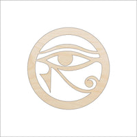 Egyptian Eye Wood Craft Shape - Laser Cut Baltic Birch Unfinished DIY Wood Art Supplies WLD91 - The Wood Shape Store