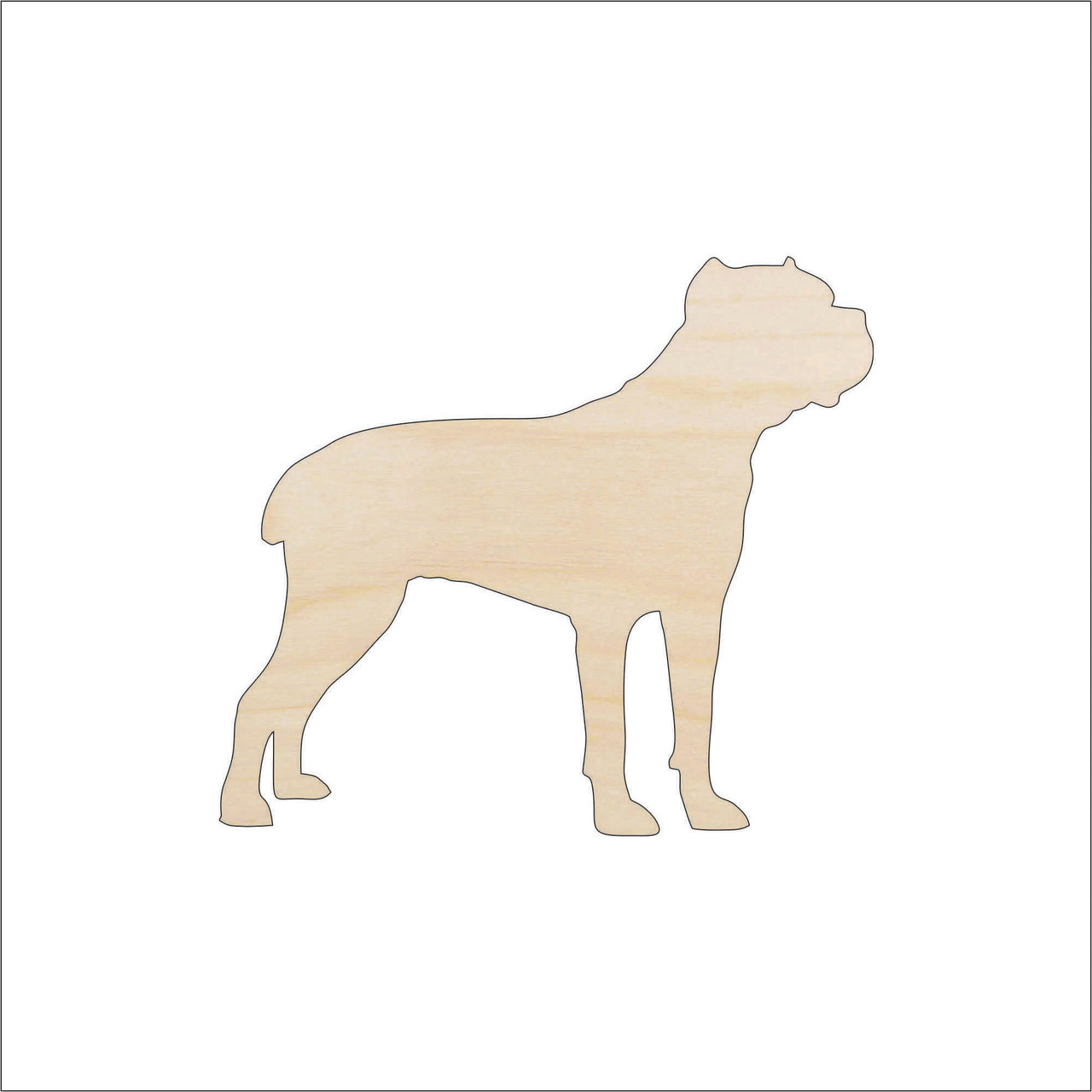 Dog Wood Craft Shape - Laser Cut Baltic Birch Unfinished DIY Wood Art Supplies DOG144 - The Wood Shape Store