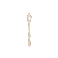 Street Lantern Wood Craft Shape - Laser Cut Baltic Birch Unfinished DIY Wood Art Supplies BLD73 - The Wood Shape Store