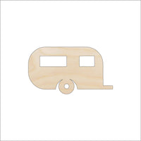Camper Wood Craft Shape - Laser Cut Baltic Birch Unfinished DIY Wood Art Supplies CAR79 - The Wood Shape Store