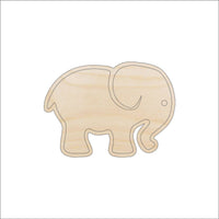 Elephant Wood Craft Shape Laser Cut Baltic Birch Unfinished DIY Wood Art Supplies ELE34 - The Wood Shape Store