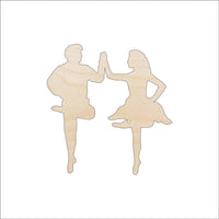 Dancing Wood Craft Shape - Laser Cut Baltic Birch Unfinished DIY Wood Art Supplies SPT659 - The Wood Shape Store