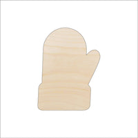 Mitten Wood Craft Shape - Laser Cut Baltic Birch Unfinished DIY Wood Art Supplies CLT52 - The Wood Shape Store