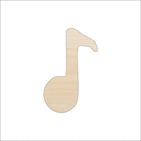 Music Note Wood Craft Shape - Laser Cut Baltic Birch Unfinished DIY Wood Art Supplies MSC31 - The Wood Shape Store