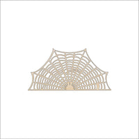 Spider Web Wood Craft Shape - Laser Cut Baltic Birch Unfinished DIY Wood Art Supplies FAL8 - The Wood Shape Store