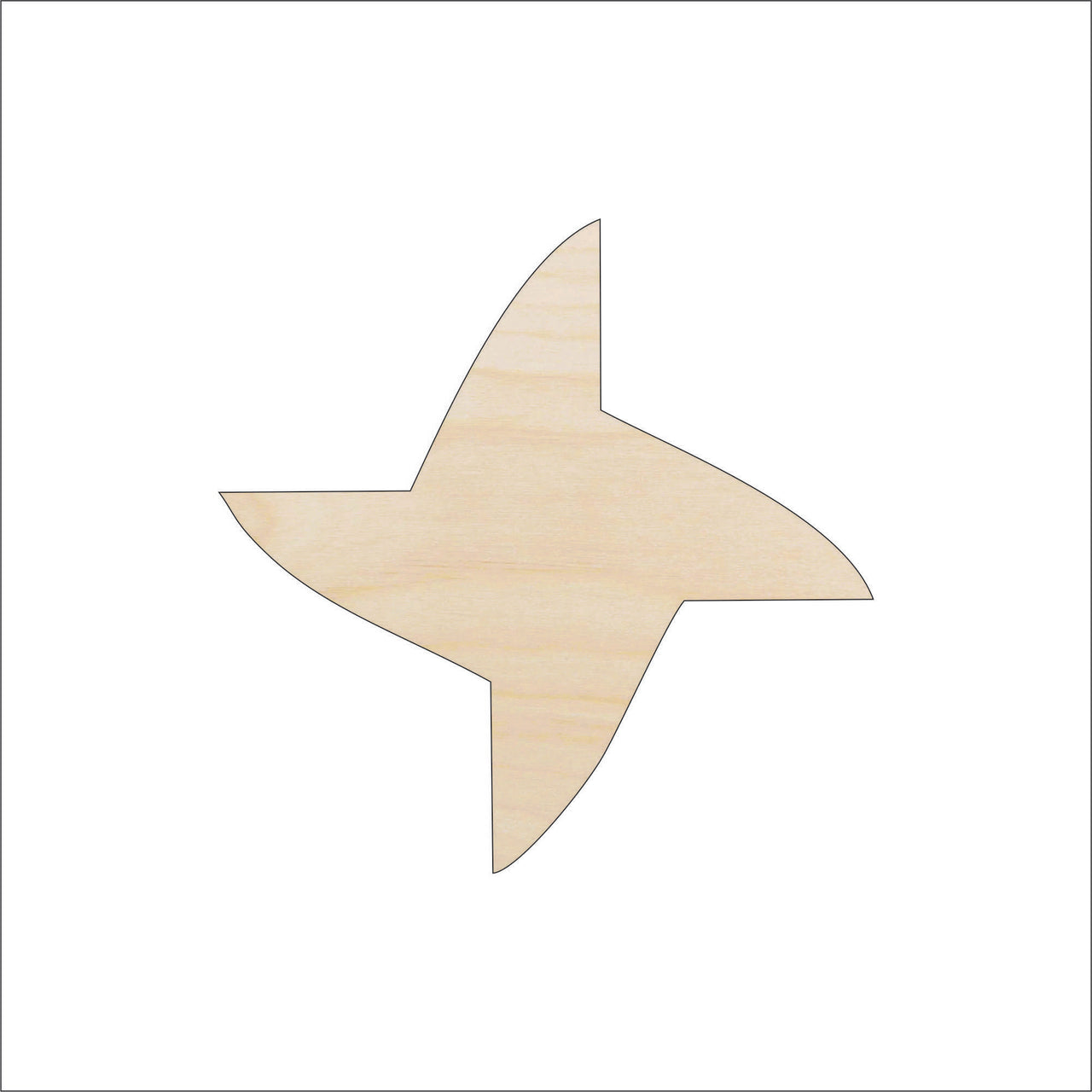 Plaque Wood Craft Shape - Laser Cut Baltic Birch Unfinished DIY Wood Art Supplies BSC34 - The Wood Shape Store