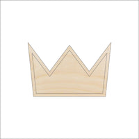Crown Wood Craft Shape - Laser Cut Baltic Birch Unfinished DIY Wood Art Supplies CLT93 - The Wood Shape Store