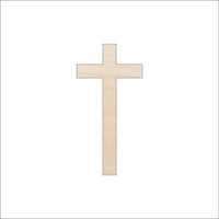 Cross Wood Craft Shape - Laser Cut Baltic Birch Unfinished DIY Wood Art Supplies REL70 - The Wood Shape Store