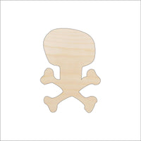 Skull Wood Craft Shape - Laser Cut Baltic Birch Unfinished DIY Wood Art Supplies SKL17 - The Wood Shape Store