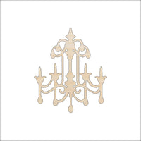 Chandelier Wood Craft Shape - Laser Cut Baltic Birch Unfinished DIY Wood Art Supplies DCR4 - The Wood Shape Store
