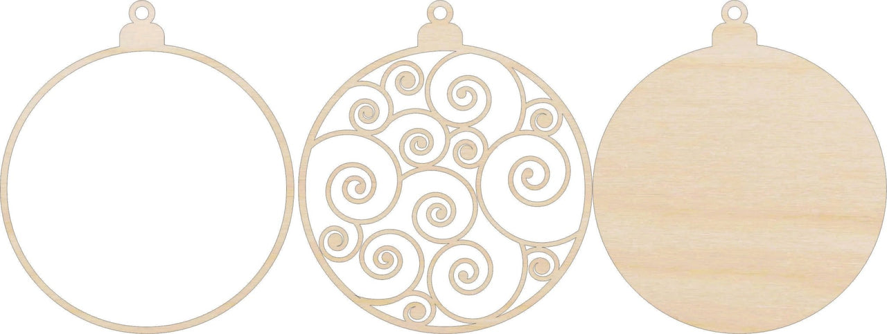 3D Laser Cut Ornament – Baltic Birch Wood Craft Supplies | DIY Wood Ornament Kit DS18 - The Wood Shape Store