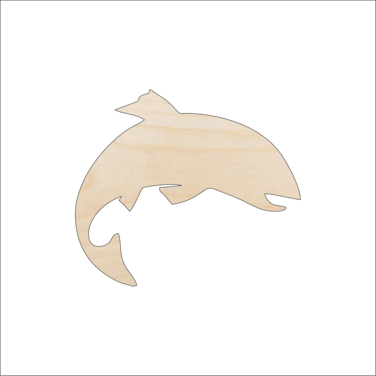 Fish Wood Craft Shape - Laser Cut Baltic Birch Unfinished DIY Wood Art Supplies FSH30 - The Wood Shape Store