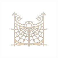 Spider Web Wood Craft Shape - Laser Cut Baltic Birch Unfinished DIY Wood Art Supplies FAL65 - The Wood Shape Store