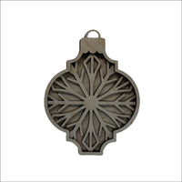 3D Laser Cut Ornament – Baltic Birch Wood Craft Supplies | DIY Wood Ornament Kit DS19 - The Wood Shape Store