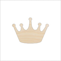 Crown Wood Craft Shape - Laser Cut Baltic Birch Unfinished DIY Wood Art Supplies CLT34 - The Wood Shape Store