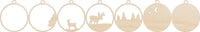 Deer 3D Laser Cut Ornament – Baltic Birch Wood Craft Supplies | DIY Wood Ornament Kit AN39 - The Wood Shape Store