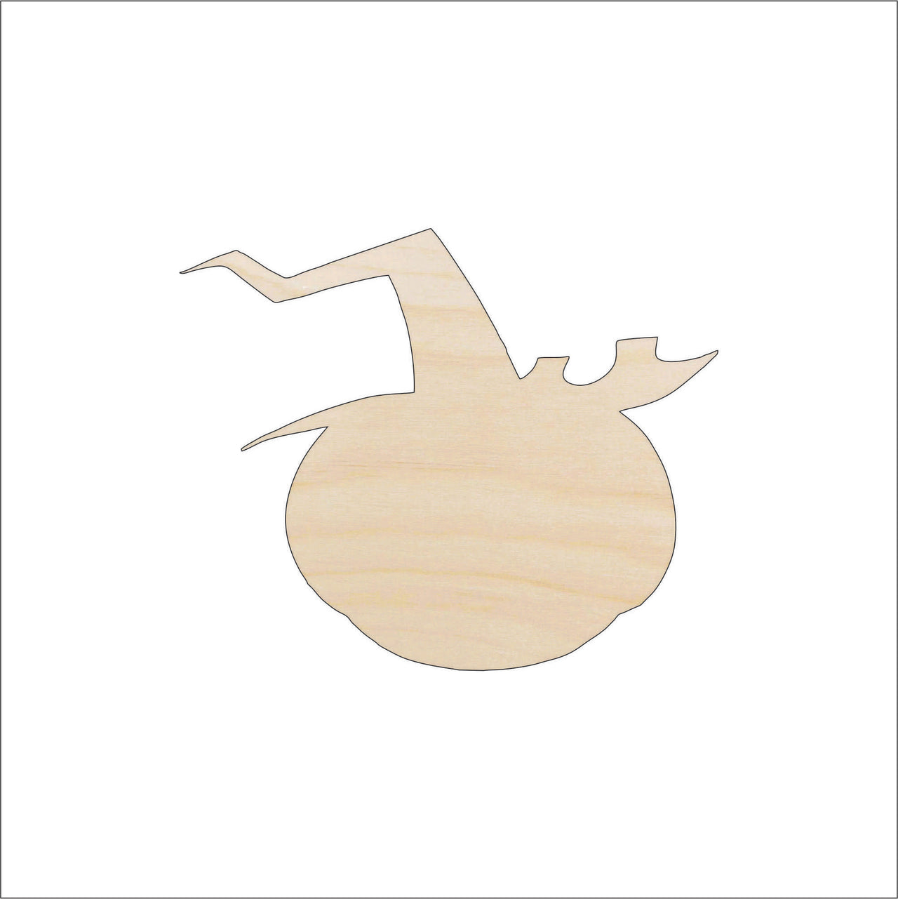 Pumpkin Wood Craft Shape – Laser Cut Baltic Birch Unfinished DIY Wood Art Supplies FAL102 - The Wood Shape Store