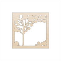 Tree Scene Wood Craft Shape - Laser Cut Baltic Birch Unfinished DIY Wood Art Supplies TRE24 - The Wood Shape Store