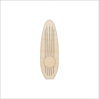 Surfboard Wood Craft Shape - Laser Cut Baltic Birch Unfinished DIY Wood Art Supplies SPT603 - The Wood Shape Store