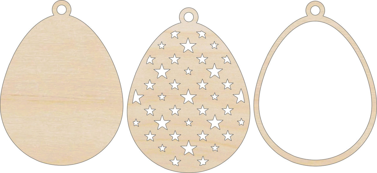 Easter 3D Laser Cut Ornament – Baltic Birch Wood Craft Supplies | DIY Wood Ornament Kit ES14 - The Wood Shape Store