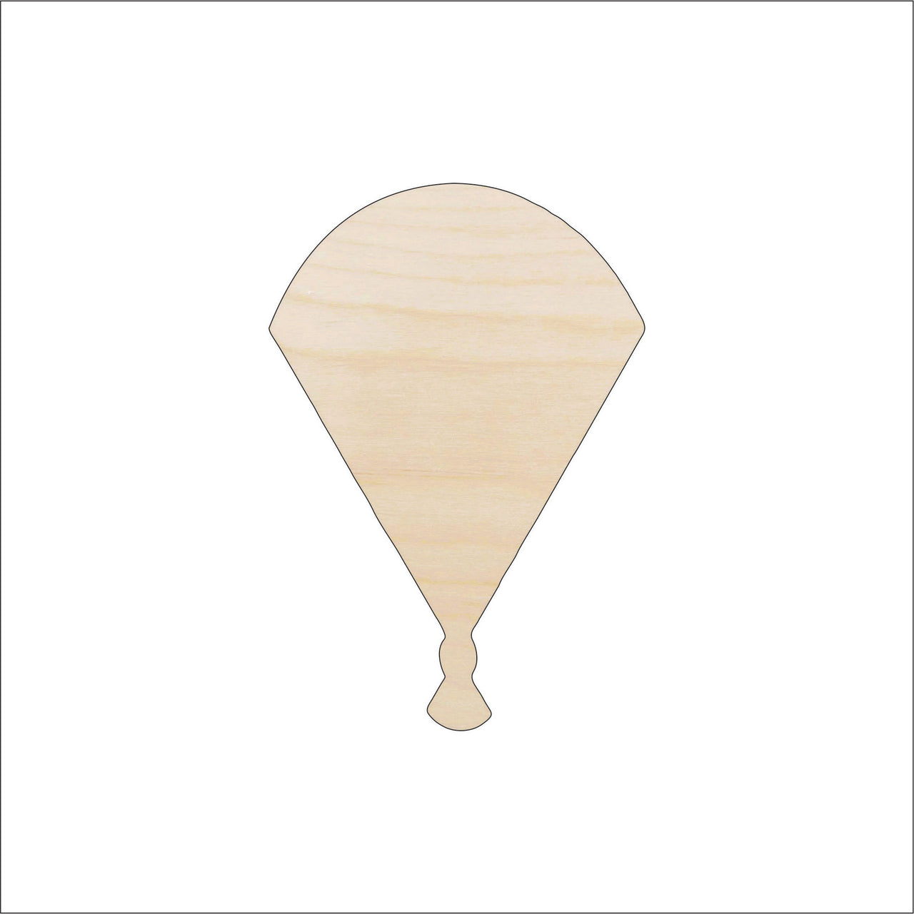 Fan Wood Craft Shape - Laser Cut Baltic Birch Unfinished DIY Wood Art Supplies CLT36 - The Wood Shape Store