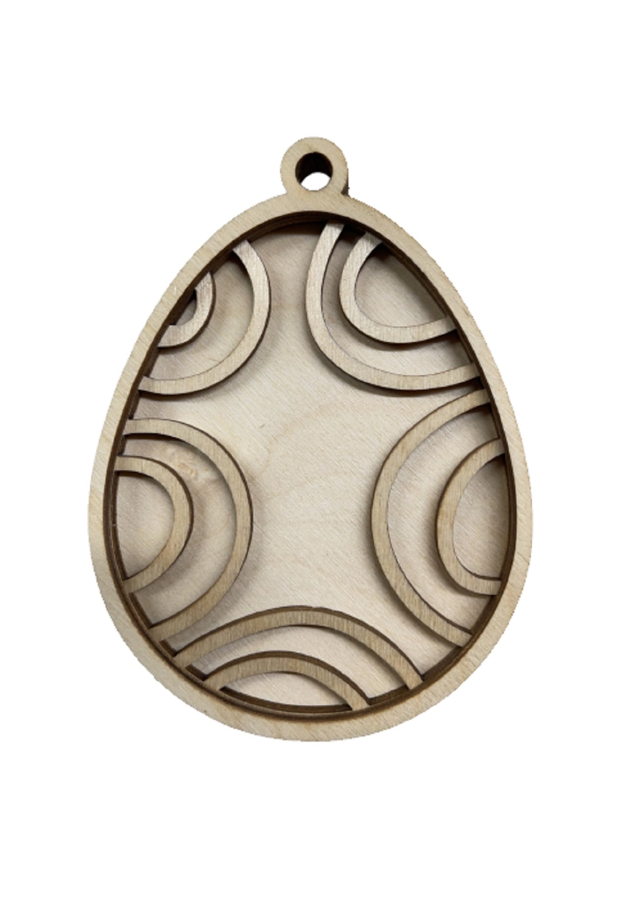 Easter 3D Laser Cut Ornament – Baltic Birch Wood Craft Supplies | DIY Wood Ornament Kit ES25 - The Wood Shape Store