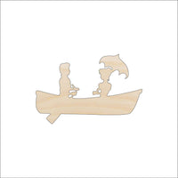 Couple Wood Craft Shape - Laser Cut Baltic Birch Unfinished DIY Wood Art Supplies PPL138 - The Wood Shape Store