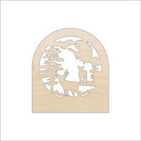 Deer Wood Craft Shape - Laser Cut Baltic Birch Unfinished DIY Wood Art Supplies DER9 - The Wood Shape Store