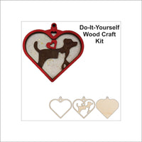 Cat & Dog 3D Laser Cut Ornament – Baltic Birch Wood Craft Supplies | DIY Wood Ornament Kit AN18 - The Wood Shape Store