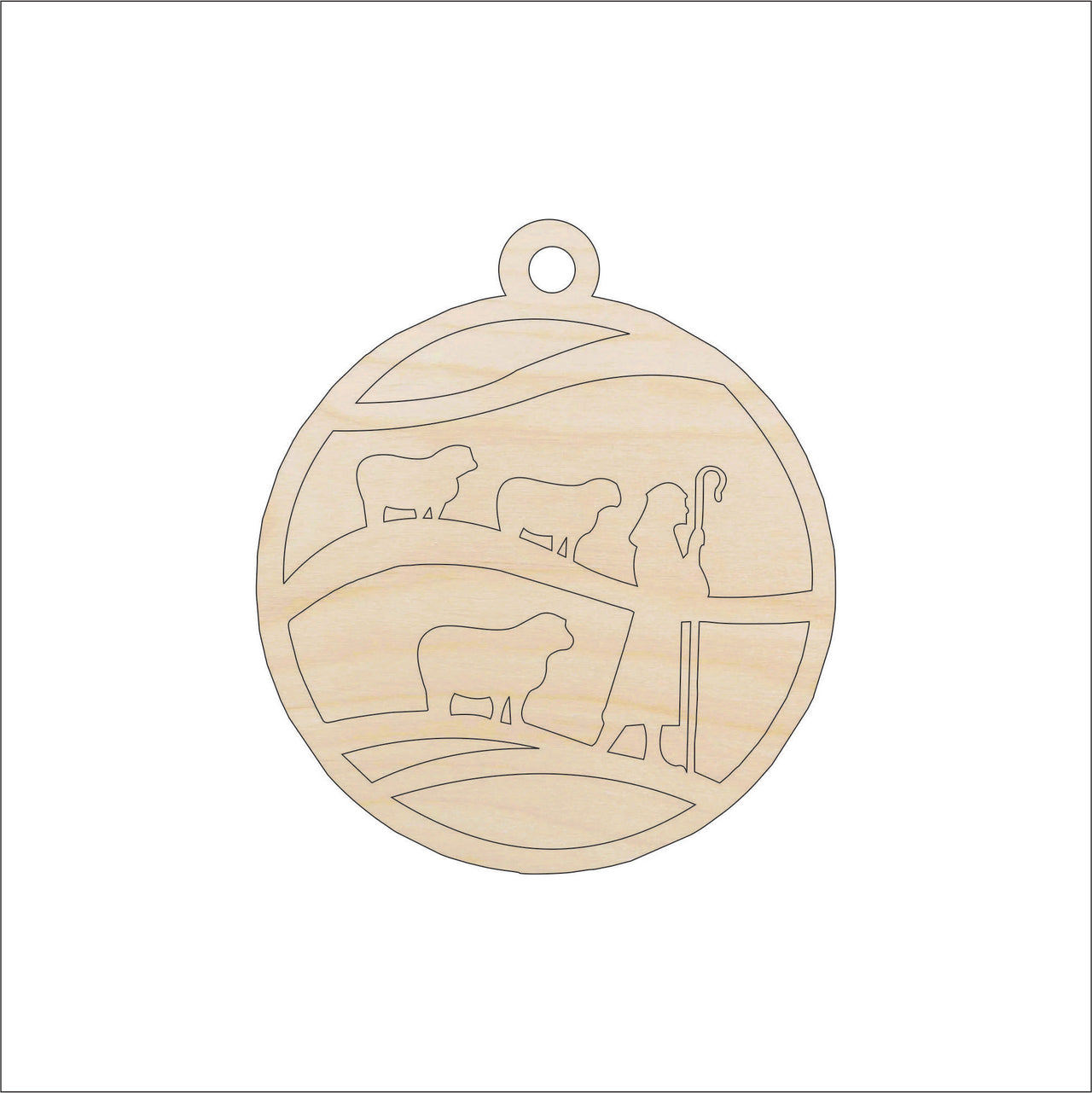 Nativity Wood Craft Shape - Laser Cut Baltic Birch Unfinished DIY Wood Art Supplies XMS198 - The Wood Shape Store