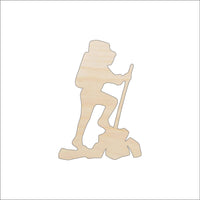 Hiker Wood Craft Shape - Laser Cut Baltic Birch Unfinished DIY Wood Art Supplies TRP45 - The Wood Shape Store