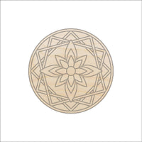 Flower Wood Craft Shape - Laser Cut Baltic Birch Unfinished DIY Wood Art Supplies FLR15 - The Wood Shape Store
