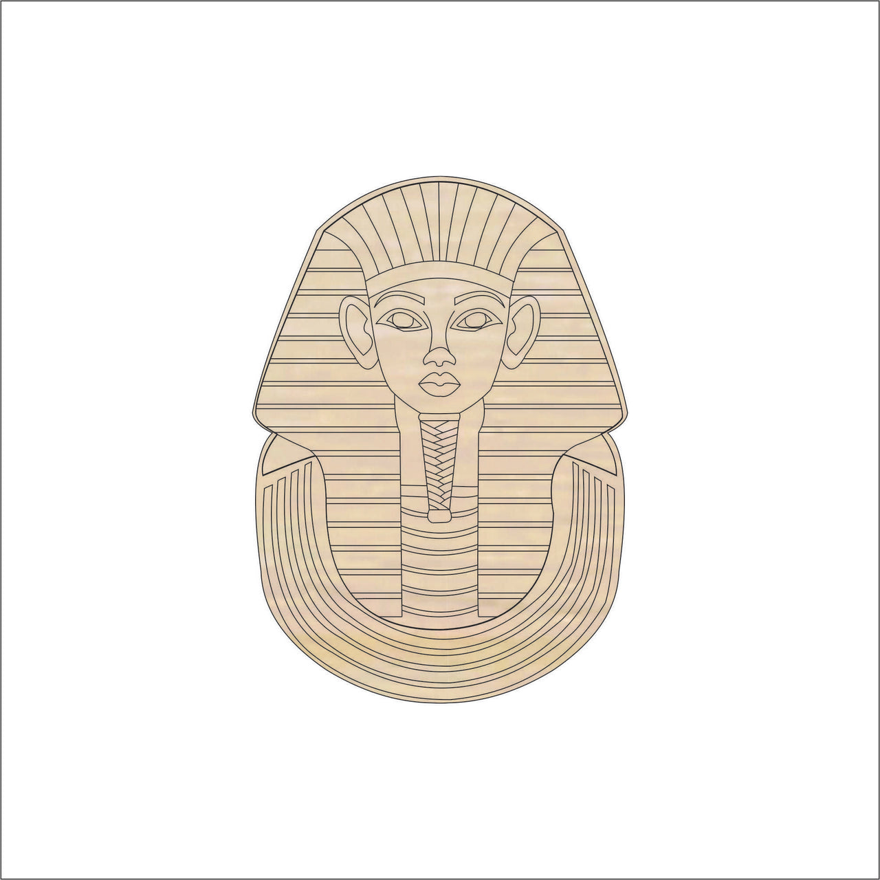 Egyptian Wood Craft Shape - Laser Cut Baltic Birch Unfinished DIY Wood Art Supplies WLD104 - The Wood Shape Store