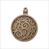 3D Laser Cut Ornament – Baltic Birch Wood Craft Supplies | DIY Wood Ornament Kit DS4 - The Wood Shape Store