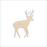 Deer Wood Craft Shape - Laser Cut Baltic Birch Unfinished DIY Wood Art Supplies DER38 - The Wood Shape Store