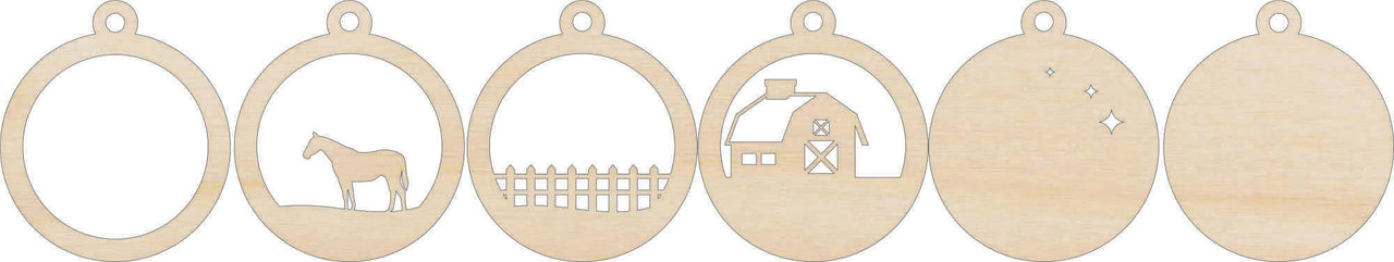 Horse 3D Laser Cut Ornament – Baltic Birch Wood Craft Supplies | DIY Wood Ornament Kit AN21 - The Wood Shape Store