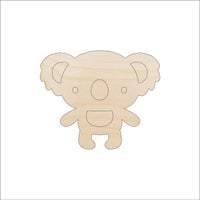 Koala Bear Wood Craft Shape – Laser Cut Baltic Birch Unfinished DIY Wood Art Supplies BER42 - The Wood Shape Store