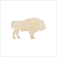 Bison Buffalo Wood Craft Shape – Laser Cut Baltic Birch Unfinished DIY Wood Art Supplies ANML54 - The Wood Shape Store