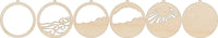 Ocean 3D Laser Cut Ornament – Baltic Birch Wood Craft Supplies | DIY Kit BC5 - The Wood Shape Store