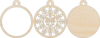 Bow 3D Laser Cut Ornament - Baltic Birch Wood Craft Supplies l DIY Wood Ornament Kit XM59 - The Wood Shape Store