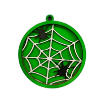 Spider 3D Laser Cut Ornament – Baltic Birch Wood Craft Supplies | DIY Wood Ornament Kit HA12 - The Wood Shape Store