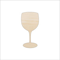Wine Wood Craft Shape - Laser Cut Baltic Birch Unfinished DIY Wood Art Supplies FOD71 - The Wood Shape Store