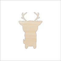 Deer Wood Craft Shape - Laser Cut Baltic Birch Unfinished DIY Wood Art Supplies DER73 - The Wood Shape Store