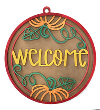 Welcome Fall 3D Laser Cut Ornament – Baltic Birch Wood Craft Supplies | DIY Kit FL101 - The Wood Shape Store