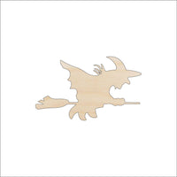 Witch Wood Craft Shape - Laser Cut Baltic Birch Unfinished DIY Wood Art Supplies FAL114 - The Wood Shape Store